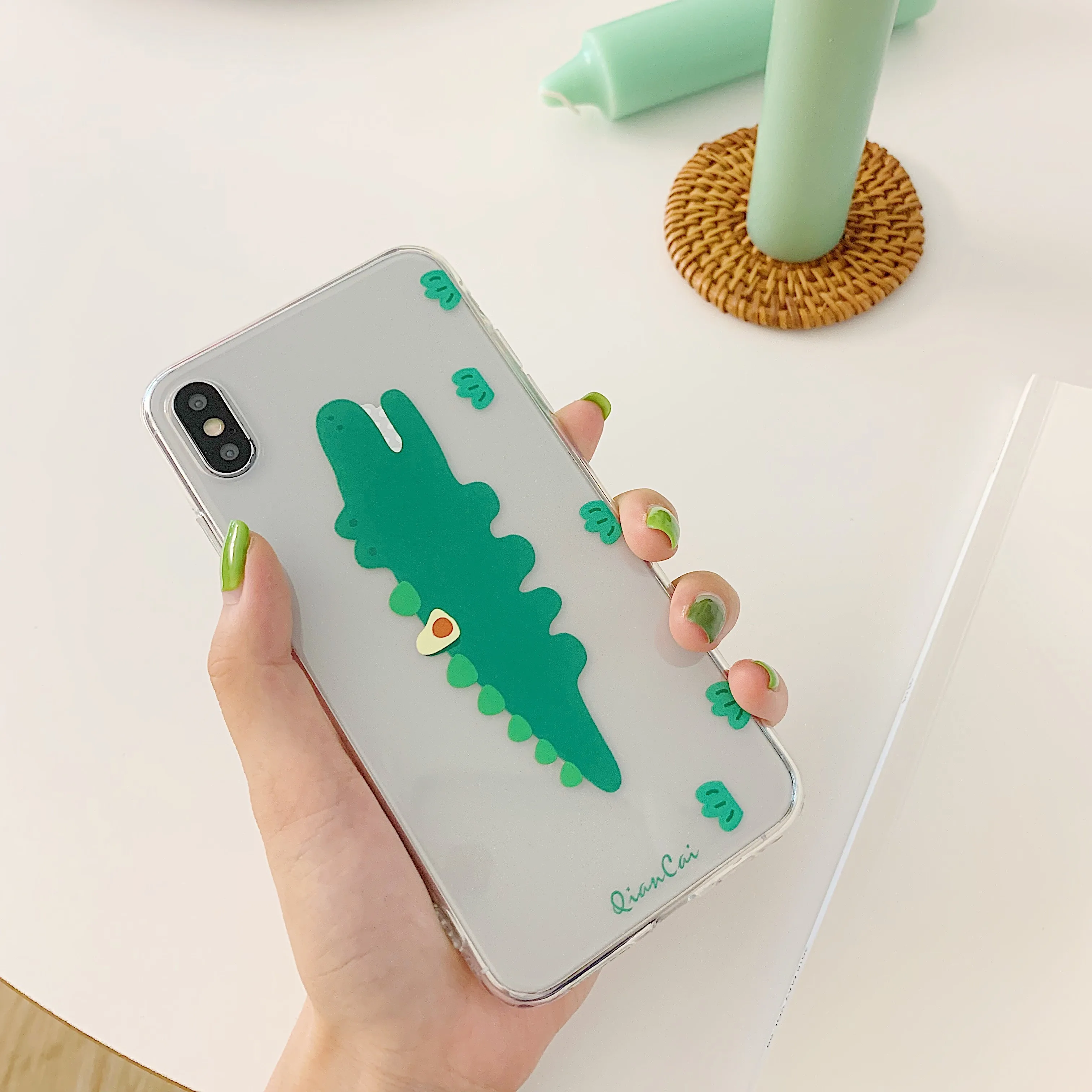 Милый розовый персиковый чехол для телефона с рисунком медведя iphone 7 8 6 6S Plus