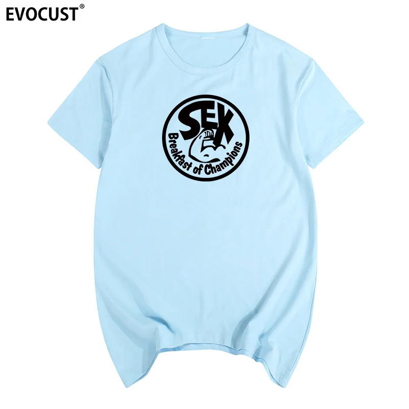 Футболка Мужская/женская с принтом хлопок пикантный завтрак для чемпионов