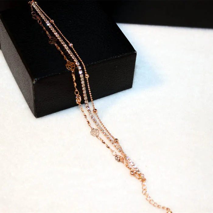 Модный многослойный полый браслет с розами pulseiras bracciali bijoux femme joyeria браслеты