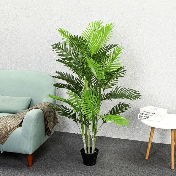 Artificial Tree Plastic Palm Leaves Green Plants Home Garden Decoration Large Fake Wedding Party Decor | Дом и сад