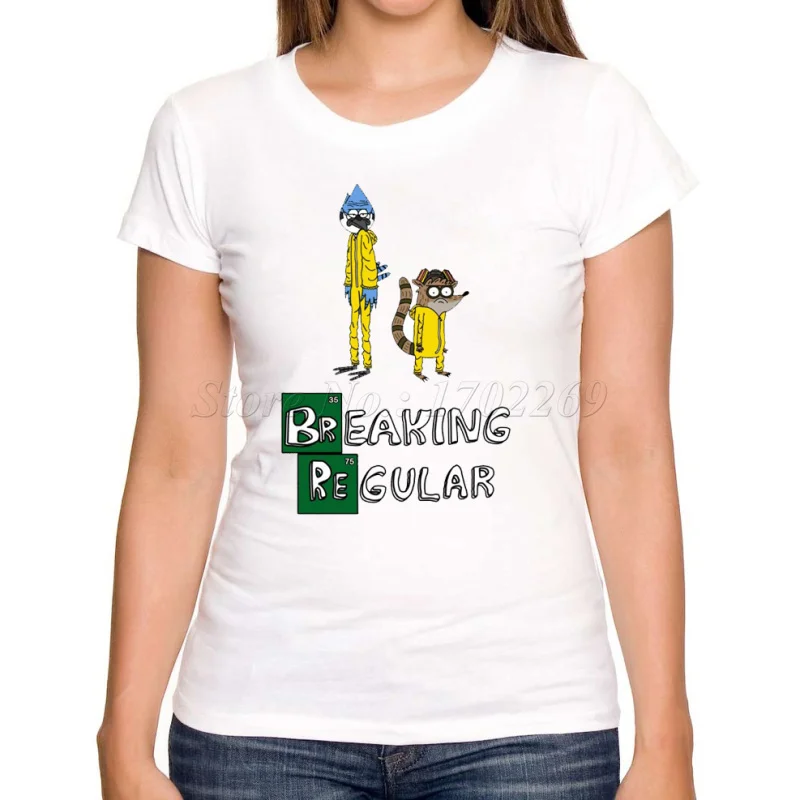 Женская Повседневная футболка с рисунком во все тяжкие коротким рукавом