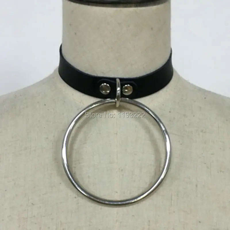 Панк готический пастельный бондаж воротник ручной работы кожа преувеличенный