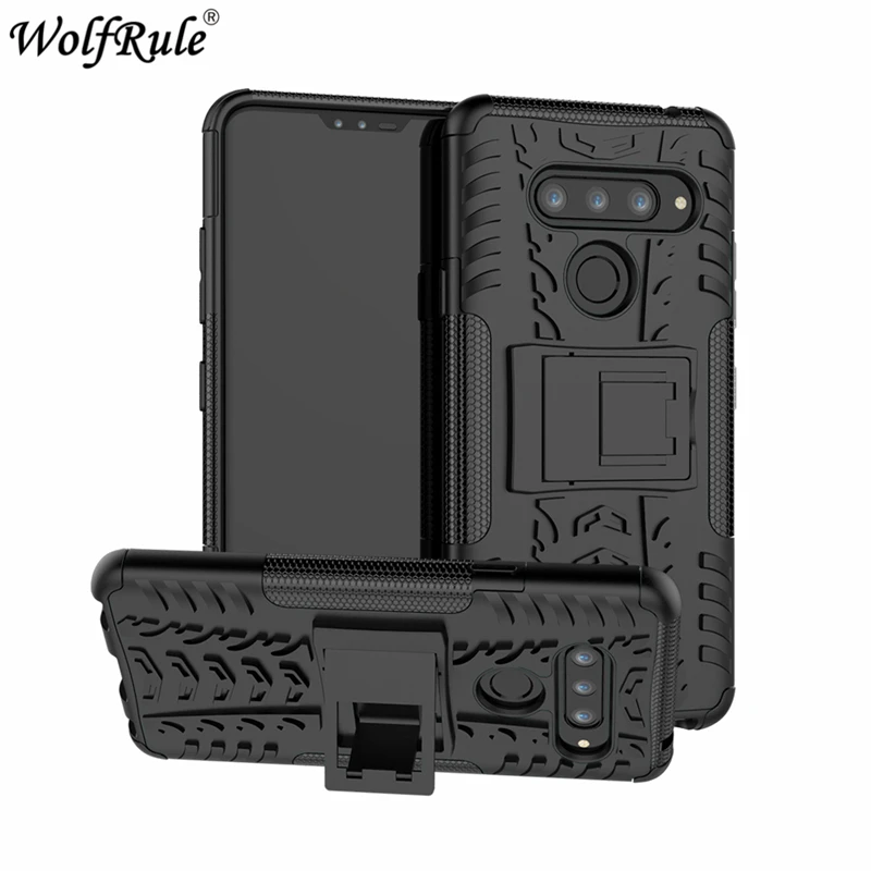 

Wolfrule Phone Cases For LG V40 Case Dual Layer Armor TPU+PC Shockproof Back Full Case For LG V40 Cover Funda For LG V40 ThinQ