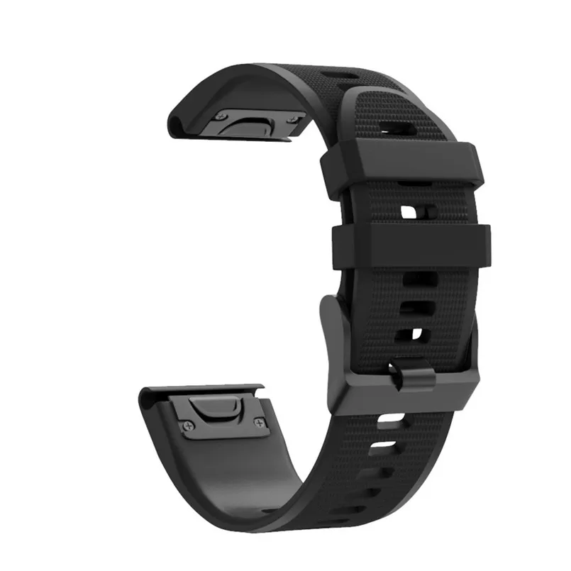 Сменный ремешок для часов быстросъемный силиконовый Garmin Fenix 5X Plus