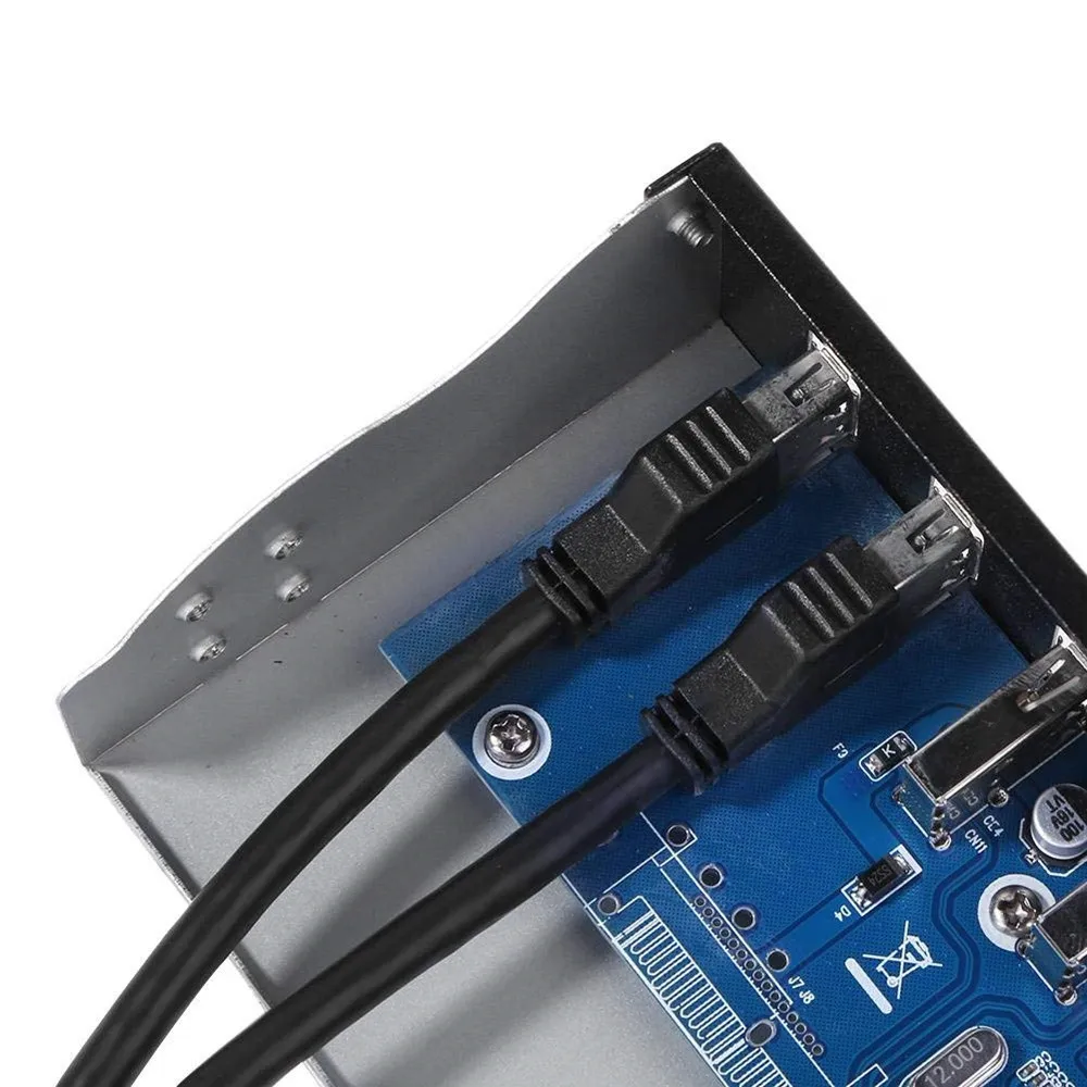 5 25 &quotCD ROM Drive Bay Передняя панель 7 портов s Hub 4 Port USB 2 0 3 1 Быстрая зарядка для