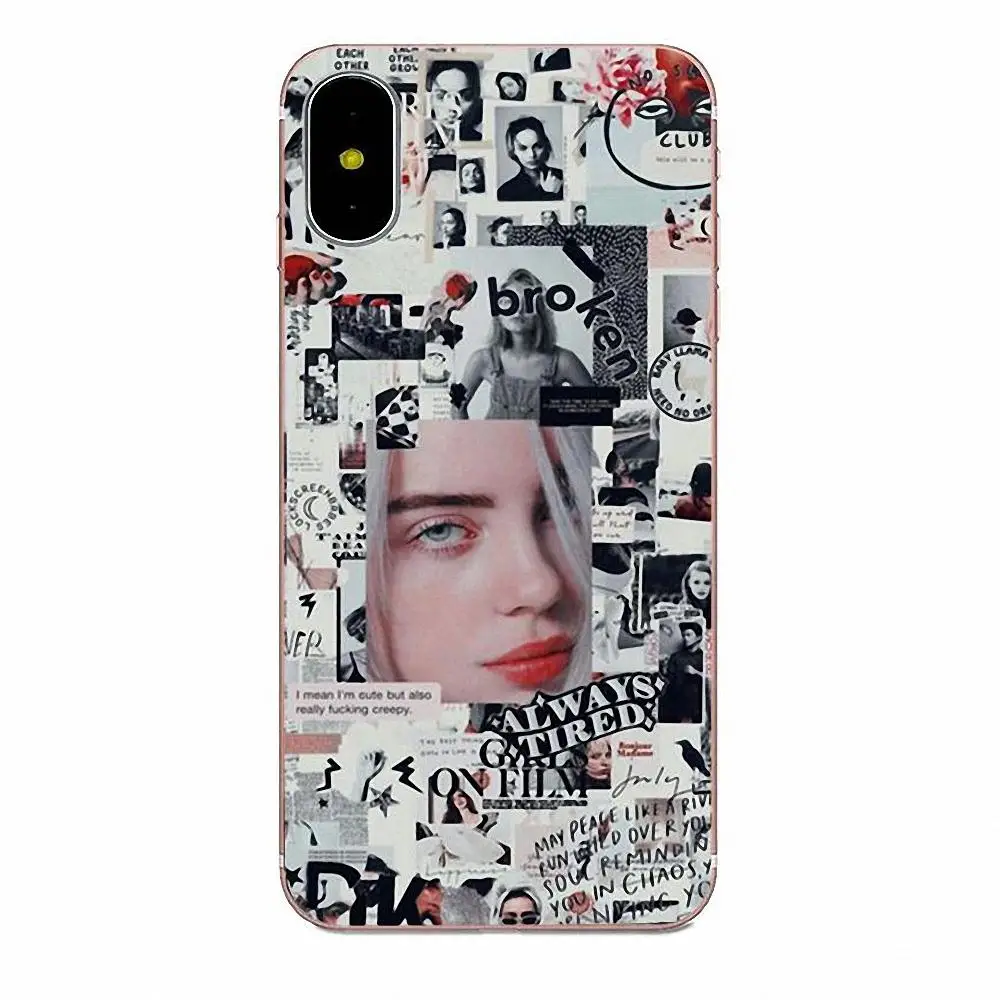 Billie Eilish Design Diy Printing Drawing TPU Phone Case For Apple iPhone 4 4S 5 5C 5S SE 6 6S 7 8 Plus X XS Max XR | Мобильные