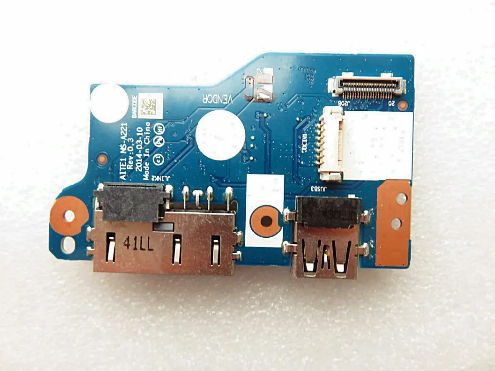 Оригинальный Для E450 E455 E550 E555 usb dc разъем плата питания NS A221|board|board boardboard |