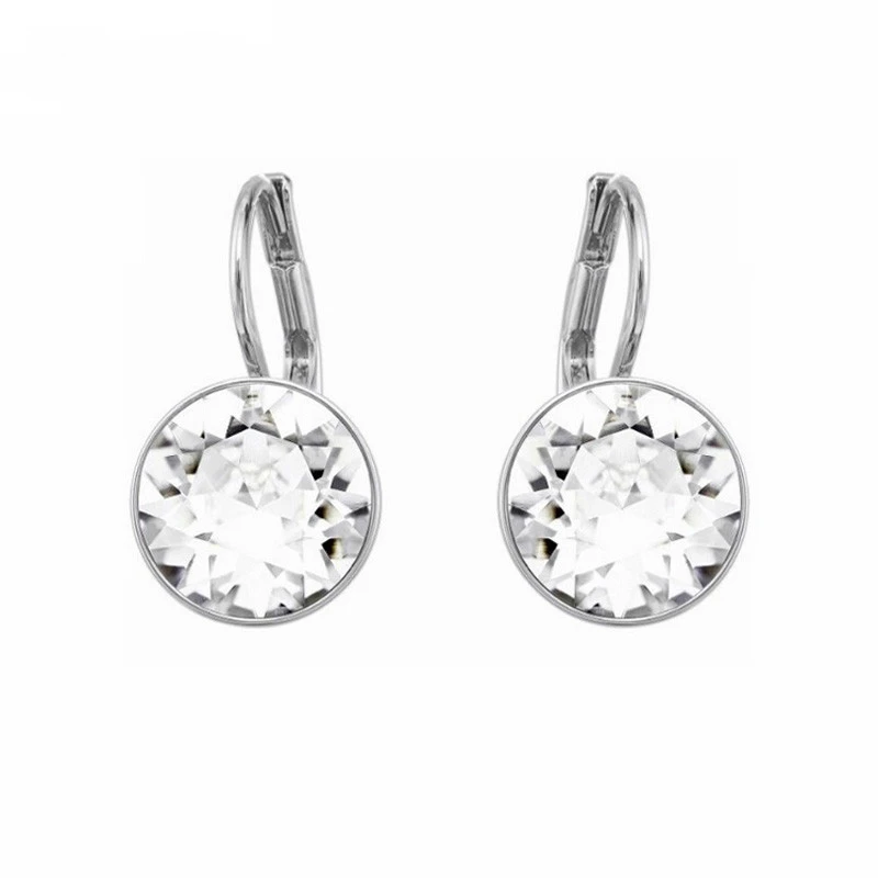 Лучшее качество Bella пирсинг серьги сделаны с элементами Swarovski прозрачный