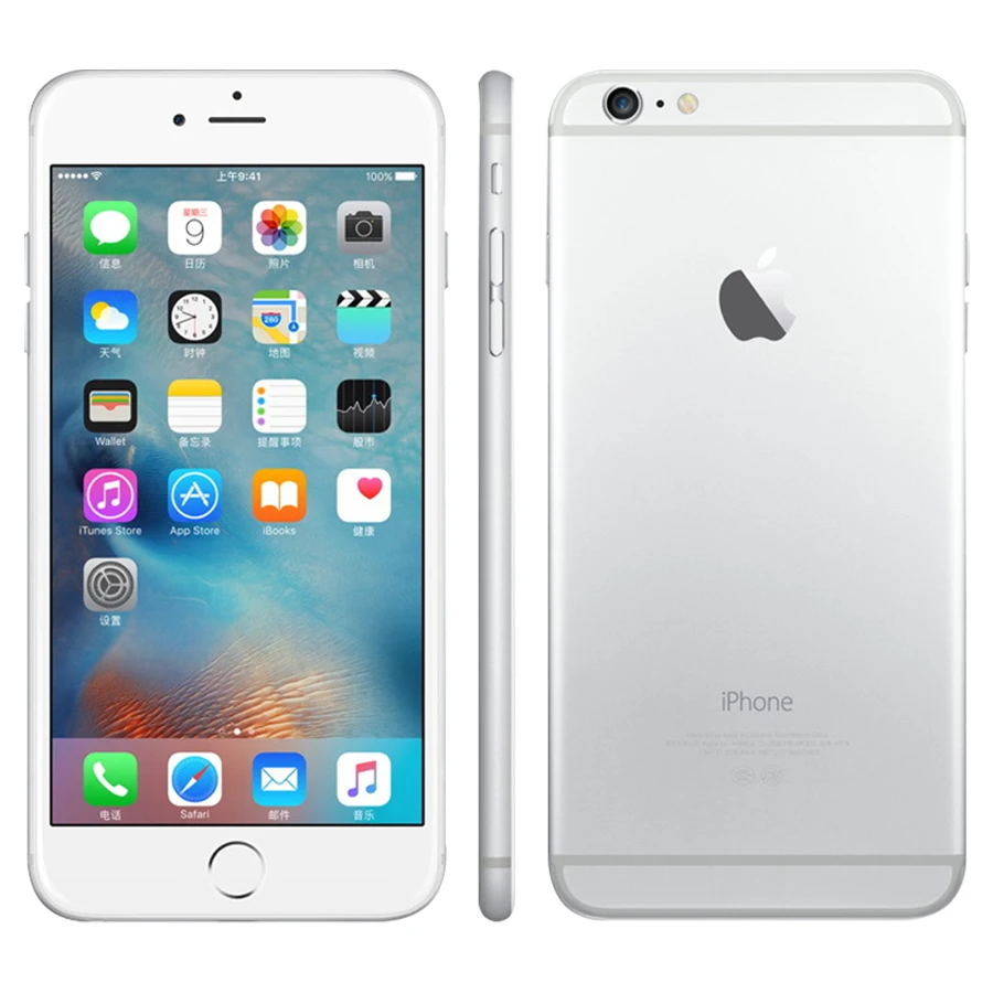 Разблокированный мобильный телефон Apple iphone 6 Plus 5," двухъядерный 16G/64 GB/128 GB Rom IOS iphone 6plus 8MP камера 4K видео LTE
