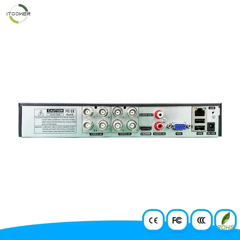8 канальный AHD DVR AHDM 1080P безопасности CCTV 8CH мини Гибридный HDMI Поддержка