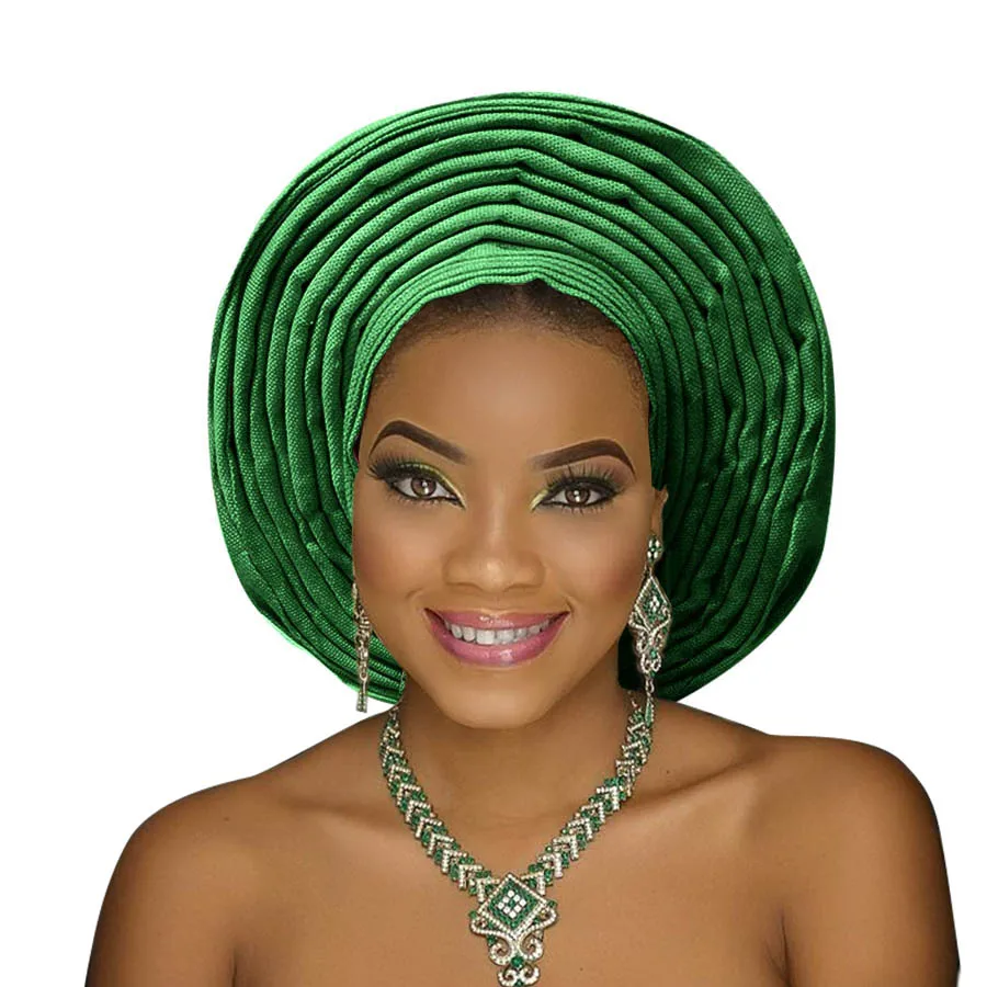 2018 африканские головные повязки aso oke gele нигерийские аксессуары Головные уборы