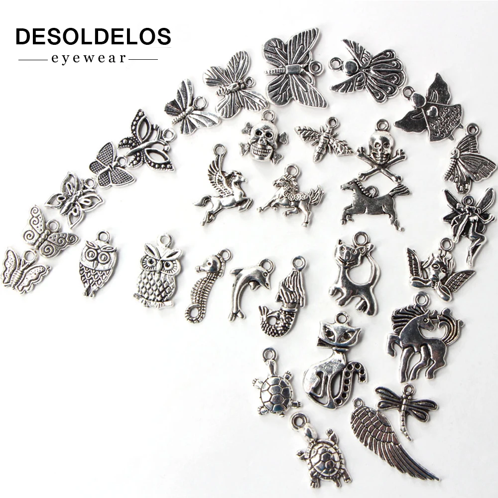 100 шт./упак. DIY браслет кулон ювелирные изделия аксессуары тибетское серебро