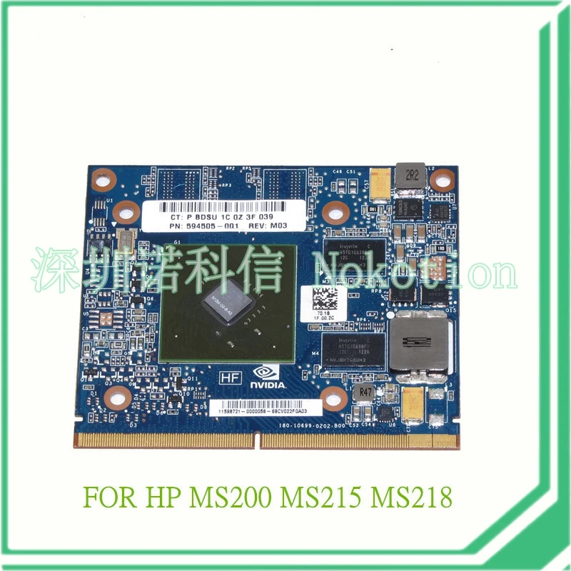 594505-001 N10M-GS-B-A2 Nvidia GT210M for HP 8440P 8540w 8760W 8560W MS200 MS215 MS218 laptop graphics card DDR3 | Компьютеры и офис