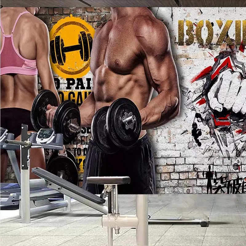 Пользовательские 3D боксерское кольцо Фреска боксерские бои UFC спорт фитнес клуб изображение задний план Декоративные Настенные обои для спортзала - Цвет: 3
