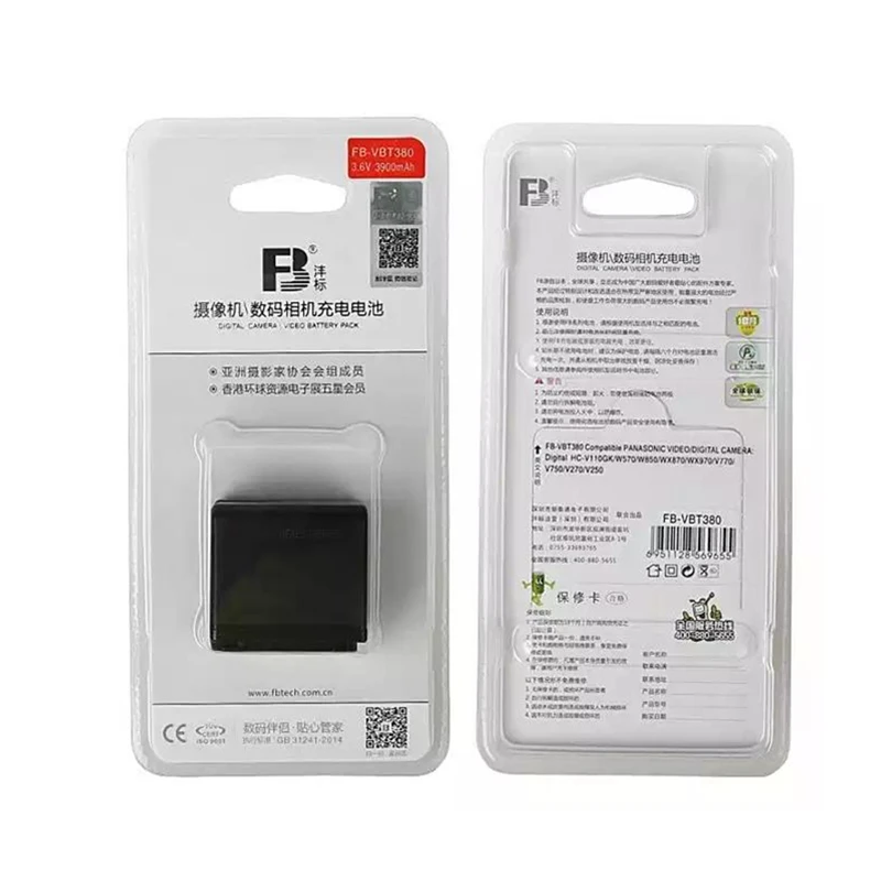 VW VBT380 литиевые батареи VBT190 Батарея цифровой камеры для Panasonic HC V110 V130 V160 V180 V201 V210