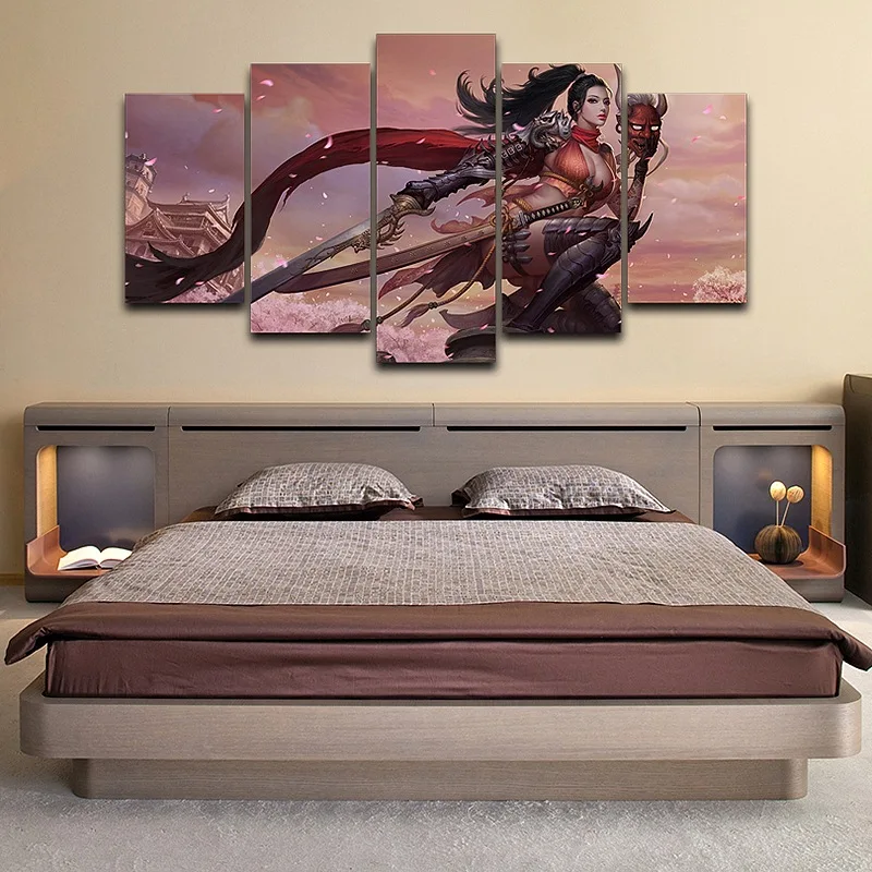 

Artistic Print Drawing on Canvas Framed Spray Oil Painting Decoration HD Printed for Home Decor wall art pictures Warrior AE0121