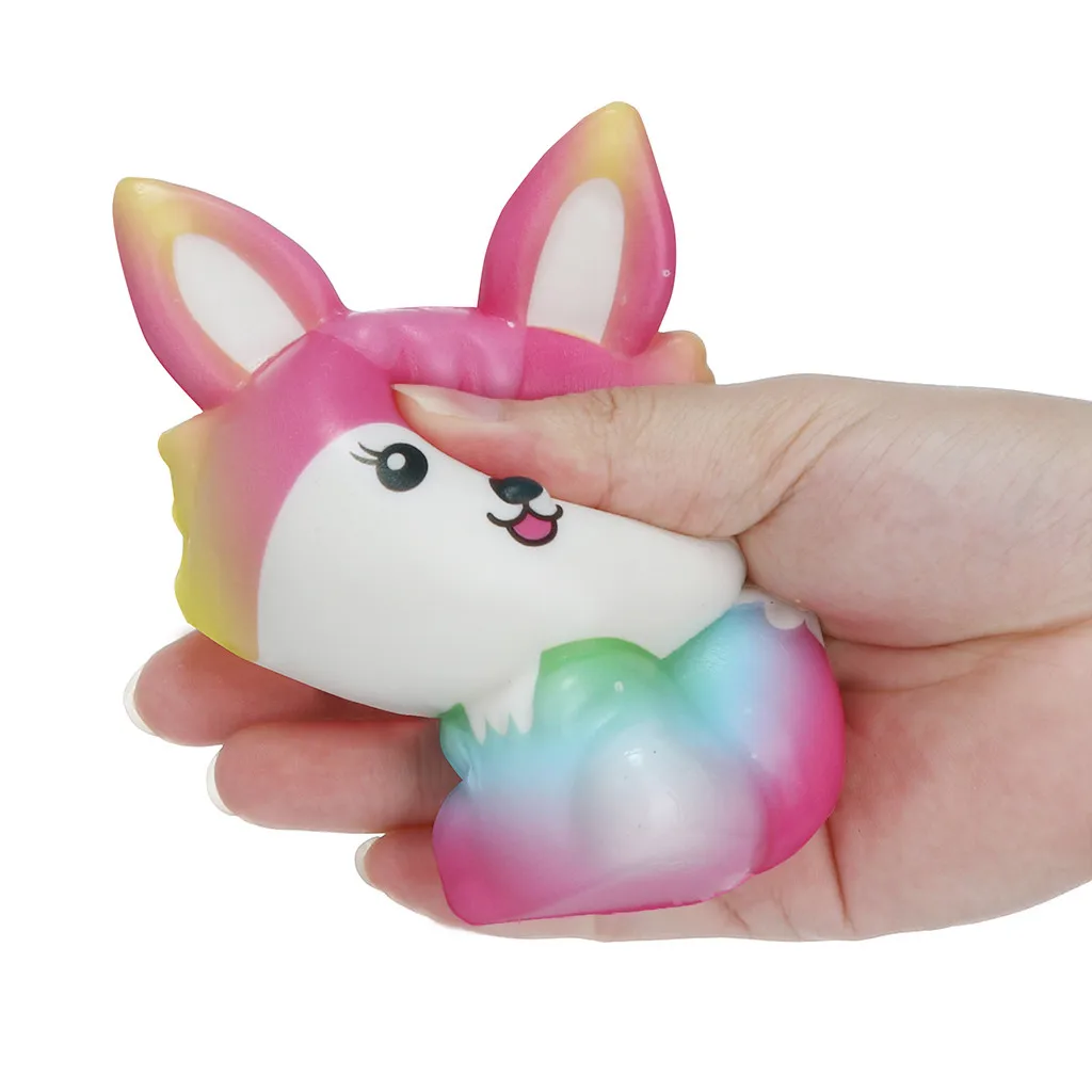 Игрушка-давилка Kawaii Fox Slow Rising Cream Ароматические игрушки для снятия стресса подарки skuishy animales Squeeze Toy