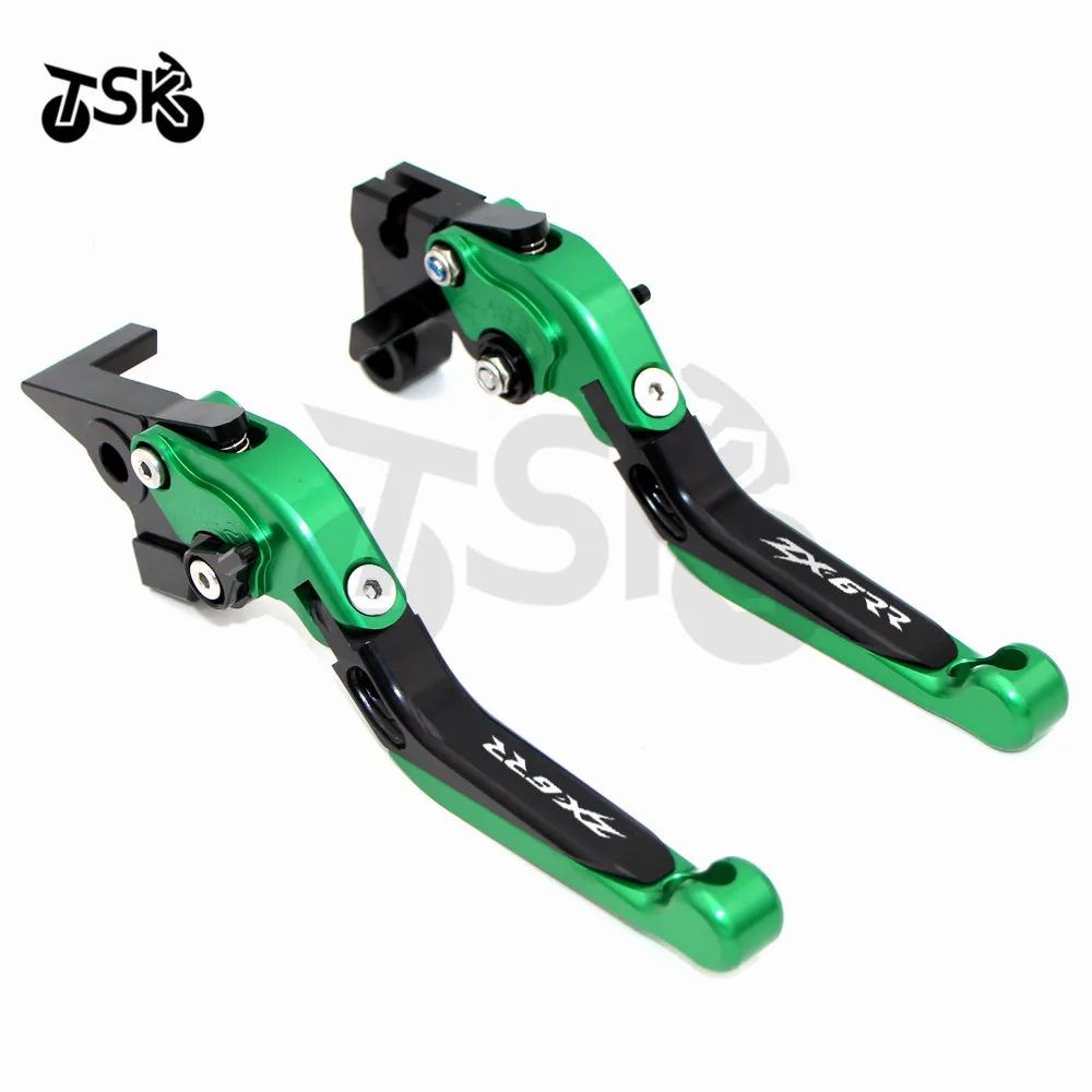 Для Kawasaki ZX6RR ZX6 RR 2000 2001 2002 2003 CNC Складные Выдвижные рычаги тормозной муфты|Ручки для