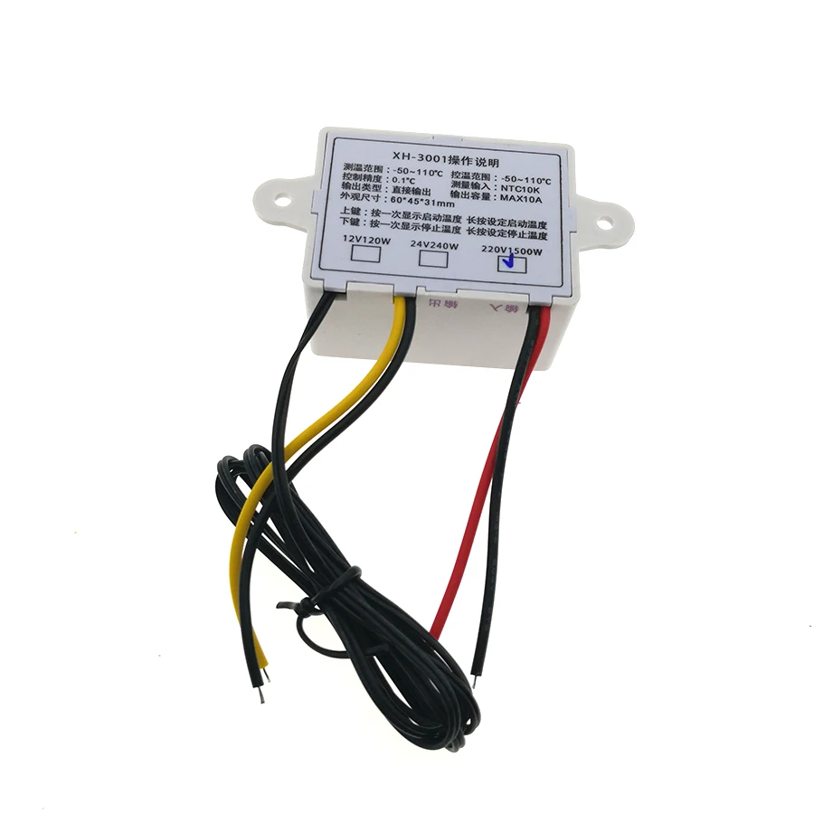 220 V-50C-110C цифровой термостат регулятор температуры регулятор переключатель управления термометр терморегулятор XH-W3001