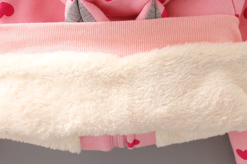 Детская флисовая толстовка BibiCola плотная теплая верхняя одежда для девочек на