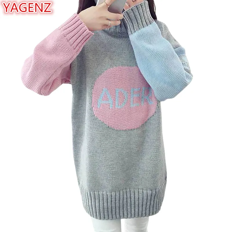 Весенне-осенняя одежда пуловер Женский вязаный свитер водолазка элегантный с