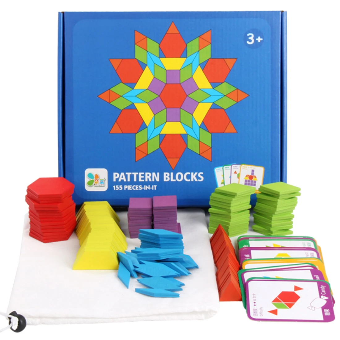 

155 шт., Детские 3D-пазлы с геометрическими фигурами, Танграм, 2019