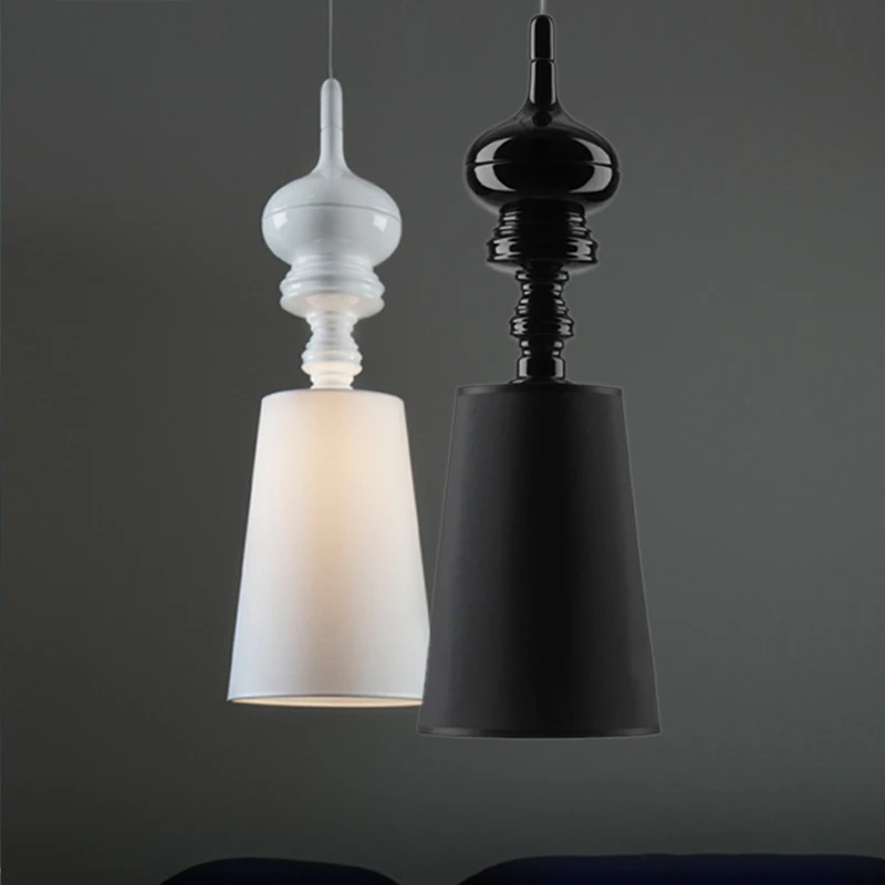 Скандинавский потолочный светильник в стиле лофт тканевый художественный для