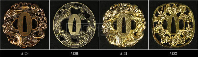 Сплав японские аксессуары для мечей Tsuba Красивая защита для катаны вакизаши Танто 3,2 см ширина(около хабаки) лезвие Al01-Al32