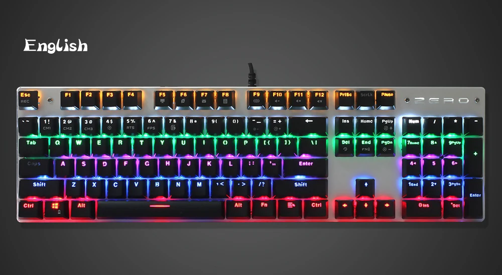 Metoo Edition Mechanical Keyboard 87 104 keys USB Blue Switch Gaming Keyboards for Tablet Desktop Russian Hebrew Arabic
