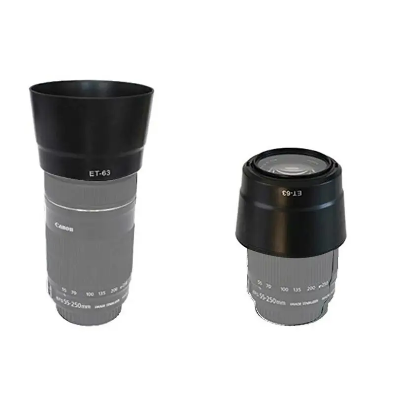 ET-63 бленда для Canon EF-S 55-250 мм f/4-5,6 STM 58 мм 750D байонетная бленда