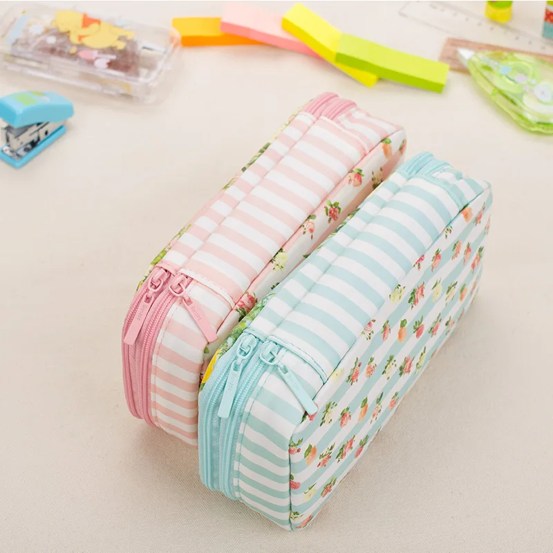 Корейская Милая Канцелярия Цветочный Большой пенал коробка ручка сумка