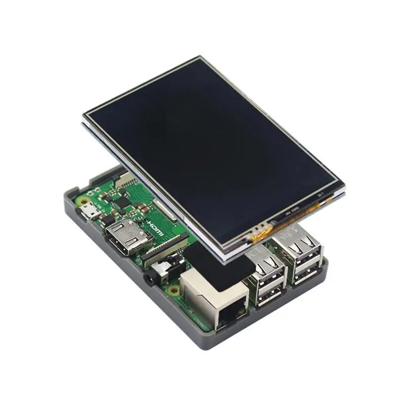 ALLOYSEED 3 5 дюйма HDMI Совместимый Сенсорный Экран 480x320 ЖК дисплей + ABS чехол 4 провода