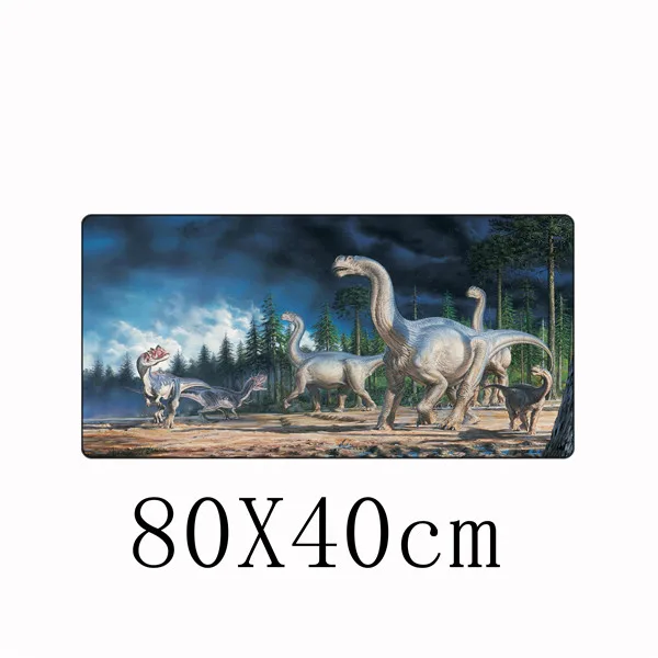 FFFAS 80x40 см Большой размер коврик для мыши динозавр Юрский период тираннозавр рекс Дракон модный коврик для мыши супер Настольный коврик планшетный ПК - Цвет: U