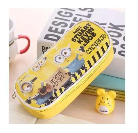 d Милый чехол для карандашей Totoro, большая емкость, водонепроницаемый чехол для ручек, сумка для хранения, Estuche, офисные школьные принадлежности, Zakka escolar, канцелярские принадлежности - Цвет: d