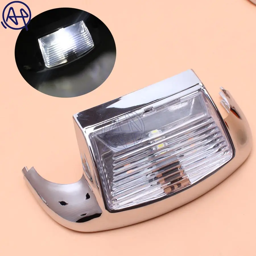 Мотоциклетная 4-цветная линза, переднее крыло, стробое освещение, края, 5050 светодиодов, хромированный для Harley FLSTC Heritage Softail Classic