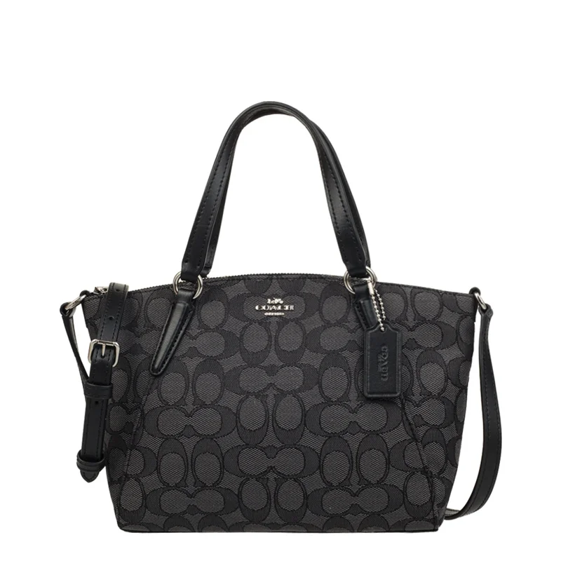 Мини-сумка через плечо Kelsey с надписью Coach Outline F27580 - Цвет: dark grayF27580SVDK6