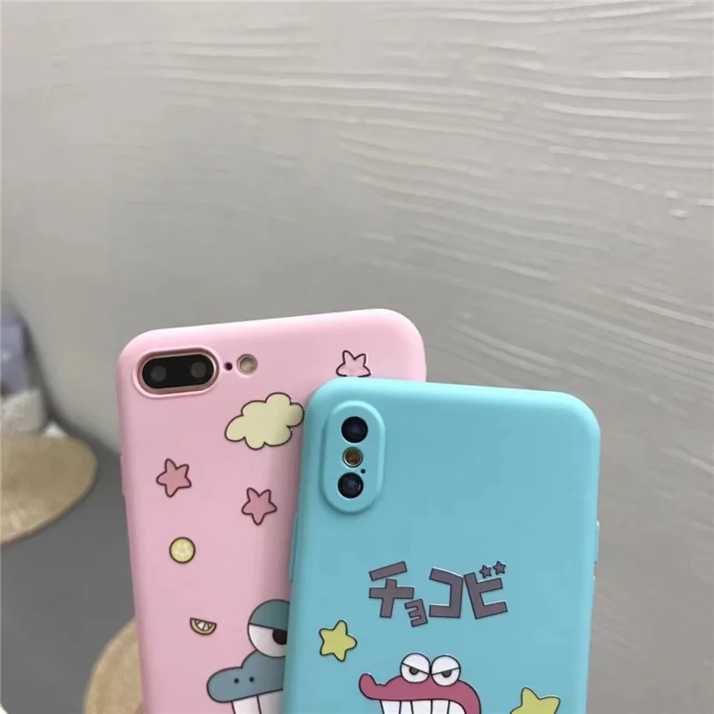 Чехол Sky Cloud Macaron с рисунком японских динозавров животных Розовый чехол для