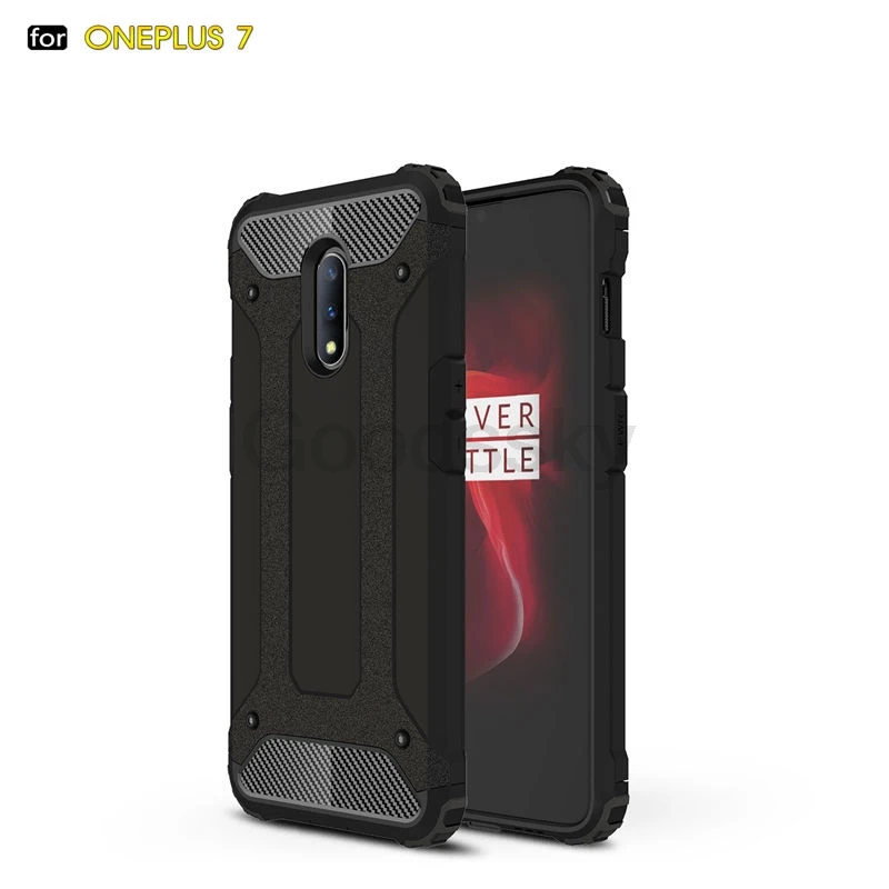 Для OnePlus 7 армированный Гибридный Жесткий Силиконовый противоударный чехол для OnePlus 7 Pro 1 7 чехол для телефона s твердая задняя крышка Capa Funda One plus 7