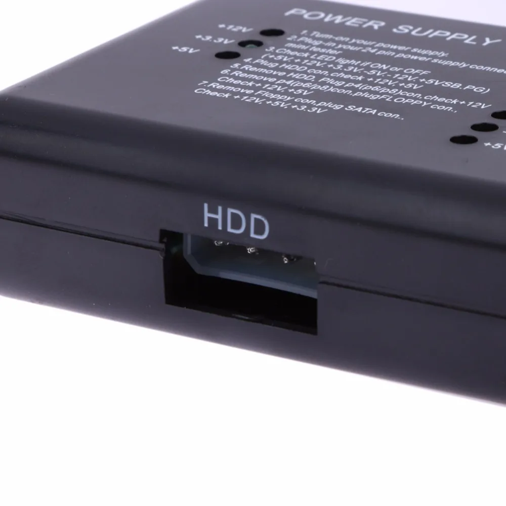 Электрический тестер проверки светодиодный 20/24 Pin для PSU ATX SATA Тестер HDD контрольно-измерительный прибор измерения для ПК Compute NIL5