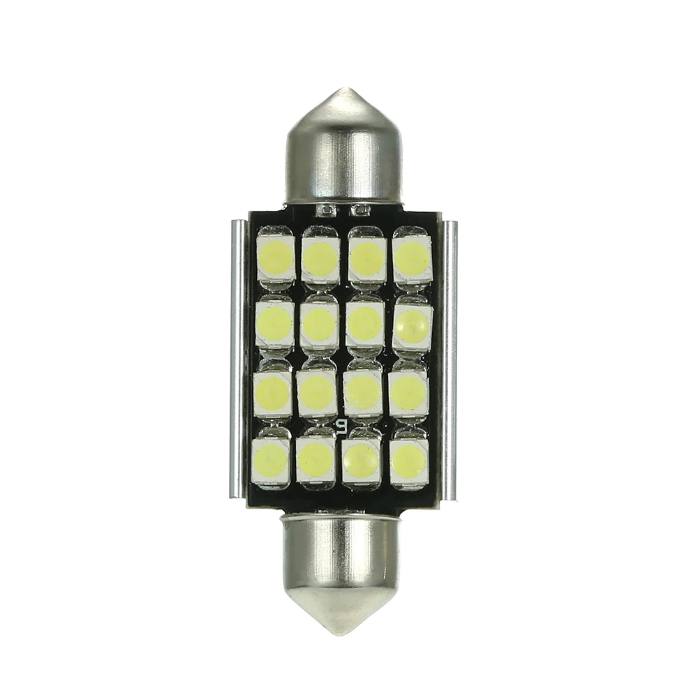 Стайлинг автомобиля Белый 12 в 36 мм 39 41 дополнительно 16 SMD 3528 Автомобильный