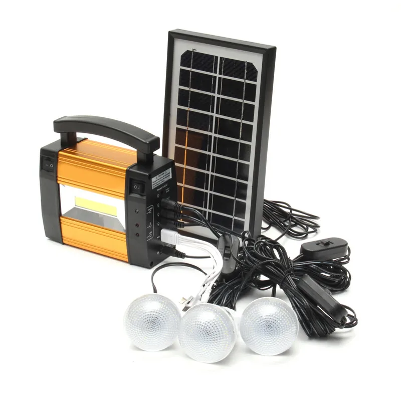 Светодиодный генератор солнечной энергии с 3 светодиодными лампами|Комплекты