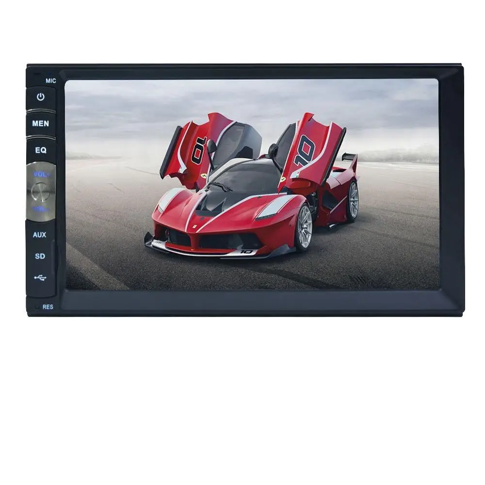 7 &quotавтомобиль видео Радио плеер HD заднего вида Камера Bluetooth Стерео FM MP3 MP5 DVD Audio USB