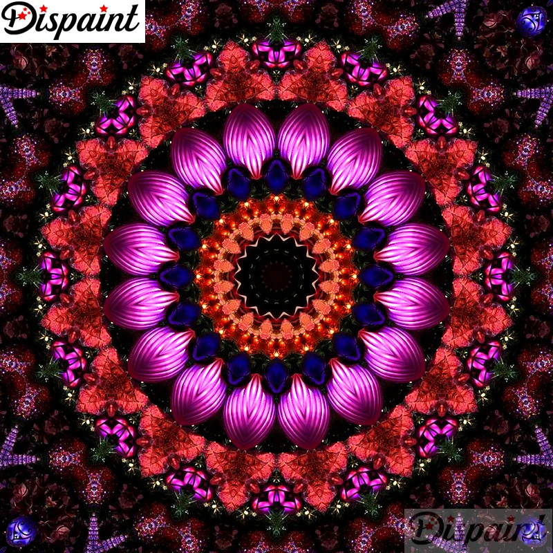 

Dispaint Full Square/Round Drill 5D DIY Diamond Painting "Mandala scenery" Embroidery Cross Stitch 3D Home Decor Gift A10843
