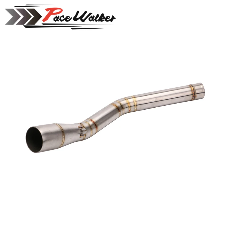 Бесплатная доставка Мотоцикл выхлопной трубы ссылку MID Пух для Yamaha R15 глушитель
