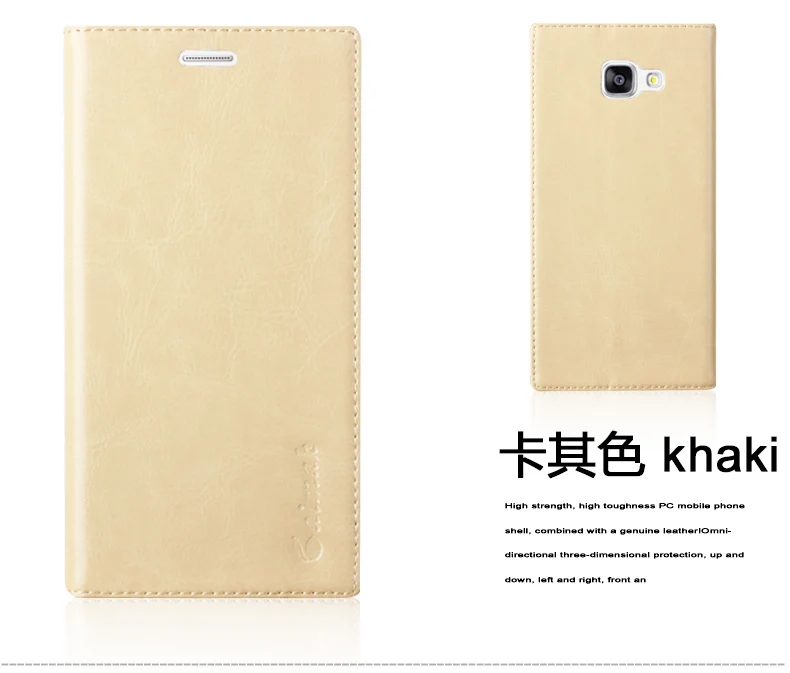 Высококачественный чехол книжка из натуральной кожи с подставкой для Samsung Galaxy A7