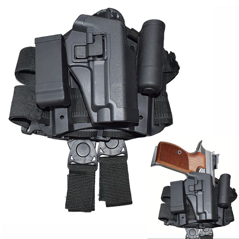 Тактический Airsoft SIG P226 кобура Военные Аксессуары нога Охота Стрельба правой руки