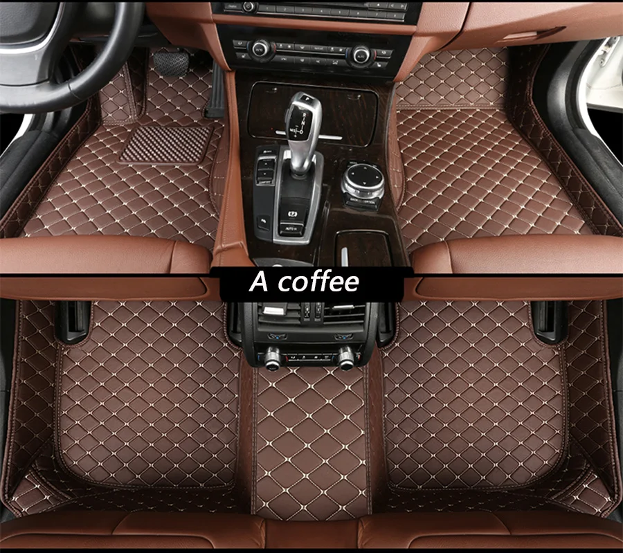 Кожаные автомобильные коврики для Kia Rio Sorento Sportage Optima K5 Forte Carens Soul 3D авто-Стайлинг кожа
