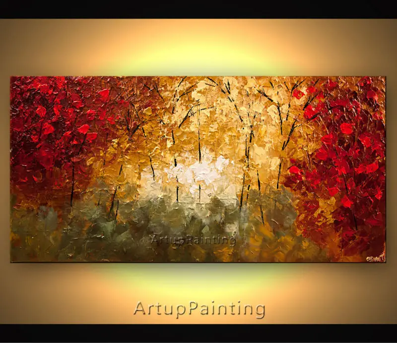 Картина маслом на холсте ручная роспись Настенный декор для гостиной палитра