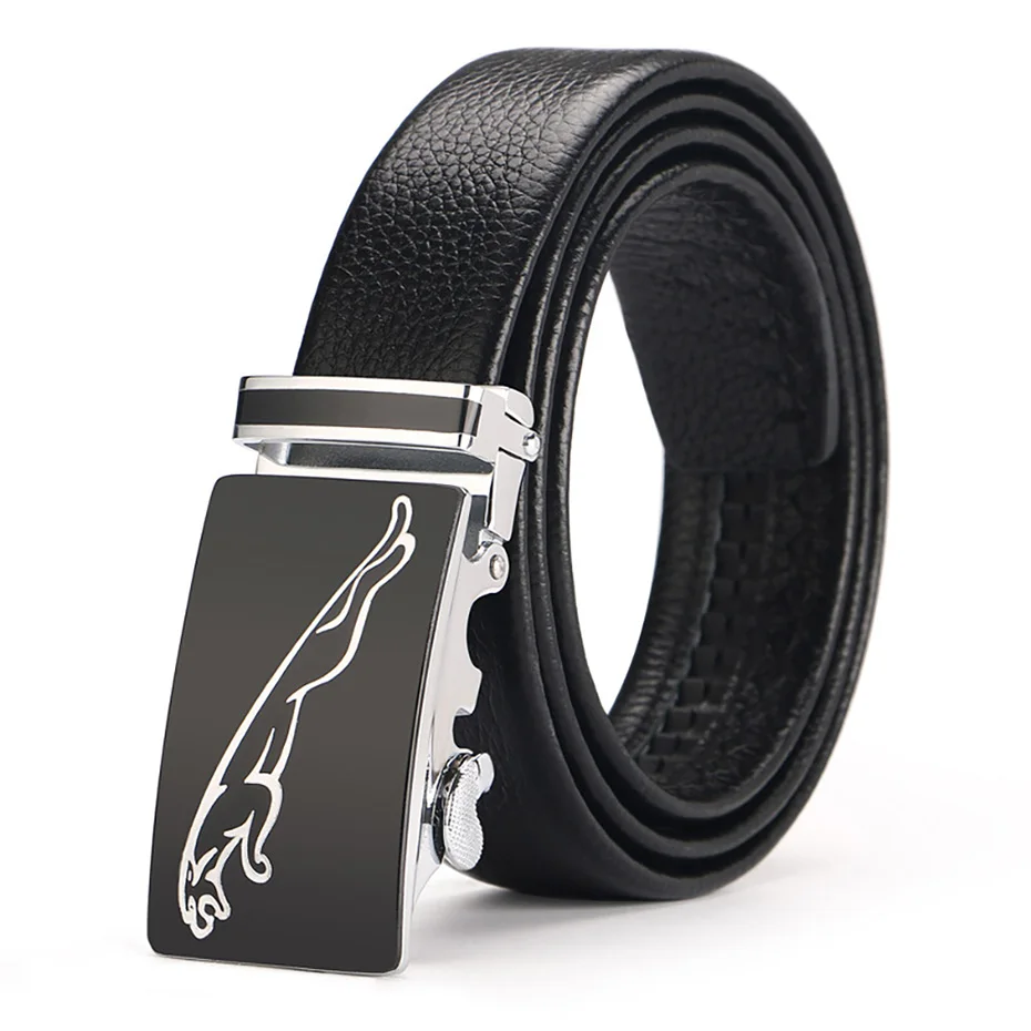 Men's Belt Genuine Leather Business Strap Male Belts For Men Fashion Vintage Automatic Buckle For Jeans