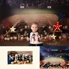 Бейсбольный спортивный зеленый фон для фотосъемки Новорожденный ребенок фотография Фон ребенок день рождения баннер Baby Shower фото стенд